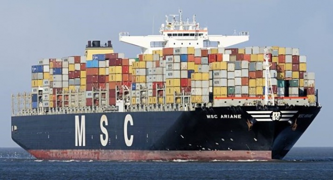 “MSC Ariane” konteyner gemisi nihayet Los Angeles’a vardı. Hem de tahmin edilenden 1 gün önce.