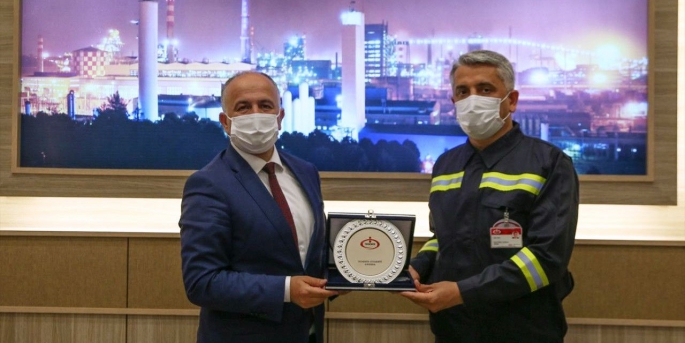 TCDD Taşımacılık Genel Müdürü Hasan Pezük İskenderun Demir Çelik Fabrikasını (İSDEMİR) ziyaret etti.