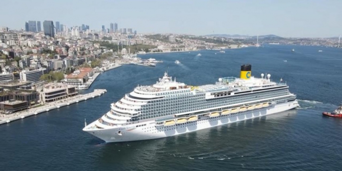 Costa Venezia, İstanbul’da. Gemi, 27 Nisan' da İstanbul’a geldi.