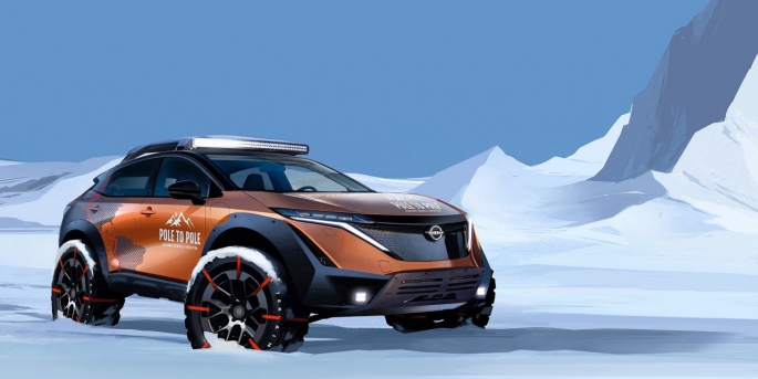 Nissan, Kuzey Kutbu'ndan Güney Kutbu'na dünyanın ilk tamamen elektrikli sürüş macerasını üstlendi.