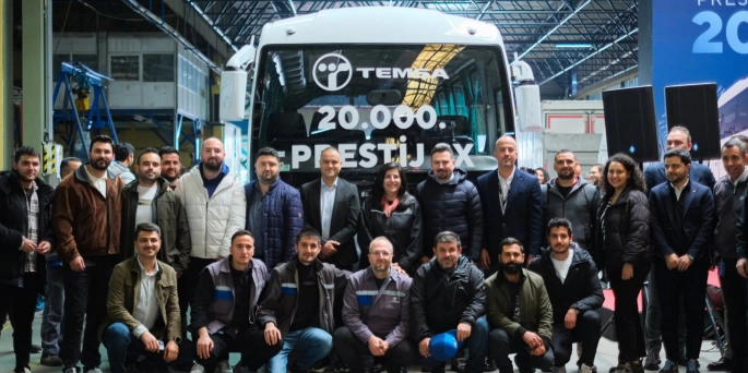 TEMSA, 20 bininci Prestij’i 13 Ocak tarihinde gerçekleştirdiği törenle banttan indirdi.