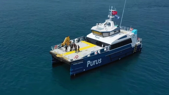 Damen Antalya Purus’un 7 hibrid katamaranını bitirdi