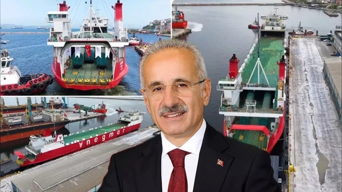 Marmara Denizi’nde gemi-ray taşımacılığı başladı