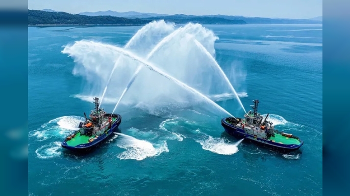 Med Marine, NOATUM Maritime Marine Services için inşa ettiği 2 adet MED-A3200 sınıfı römorkörü aynı anda teslim etti.