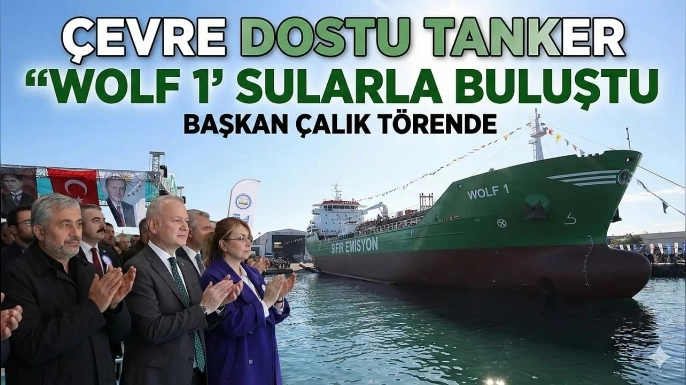 Hicri Ercili çevre dostu tanker 'Wolf 1' suyla buluşturdu