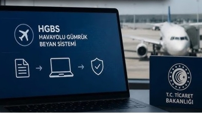 Havayolu Gümrük Beyan Sistemi (HGBS) ile havayolu taşımacılığına ilişkin belgelerin elektronik ortamda gümrük idarelerine iletilmesine yönelik yeni uygulama devreye alındı.