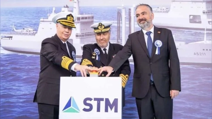 STM, Portekiz'e inşa ettiği ikinci lojistik destek gemisi N.R.P. FERNANDO PESSOA'nın blok kızağa koyma törenini İstanbul'da gerçekleştirdi