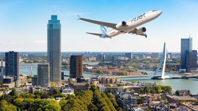 AJet, Hollanda’da Rotterdam seferlerine başlayacağını açıkladı.