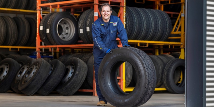 Goodyear, taşımacılık sektörü için lastikte kaplama uygulamasına dikkat çekiyor.