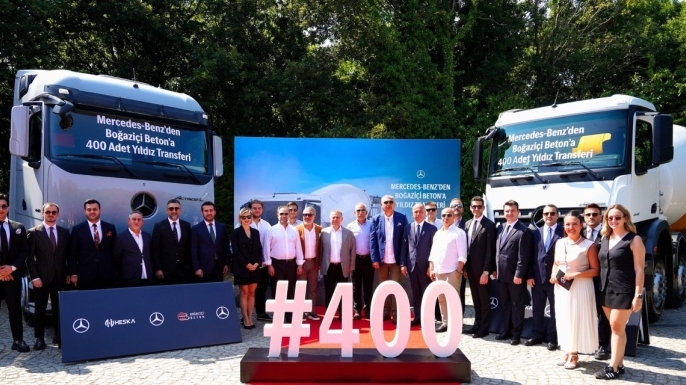 Mercedes-Benz Türk ve Boğaziçi Beton İş Birliği, 400 Araca ulaştı