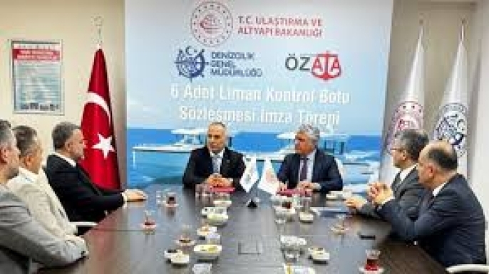 Özata Shipyard, Denizcilik Genel Müdürlüğü ile 6 adet Liman kontrol botu üretimi için anlaşma imzaladı.