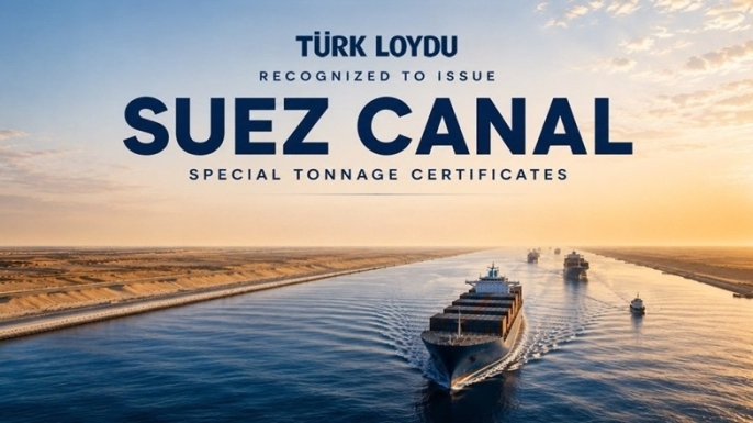 Türk Loydu, Süveyş Kanalı Özel Tonaj Sertifikası düzenleme yetkisi aldı.