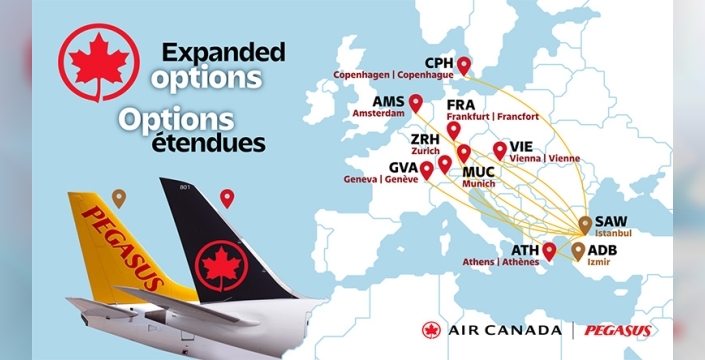 Pegasus’tan Kanada Açılımı: Air Canada ile İş Birliği Anlaşması